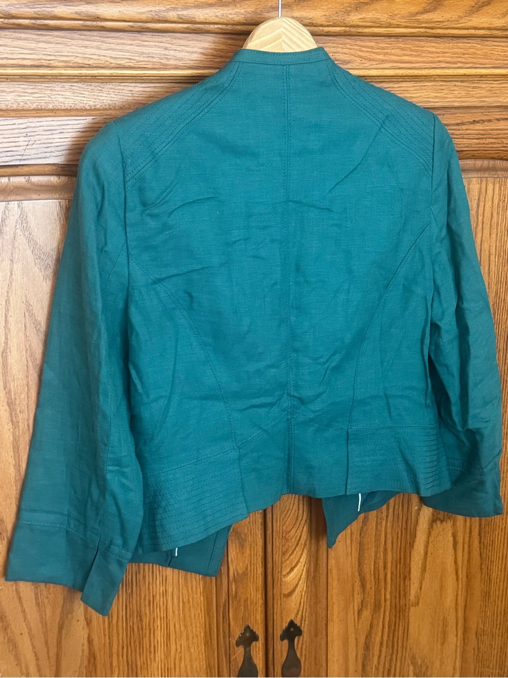 Teal Women's Zip-Front Blazer image 2